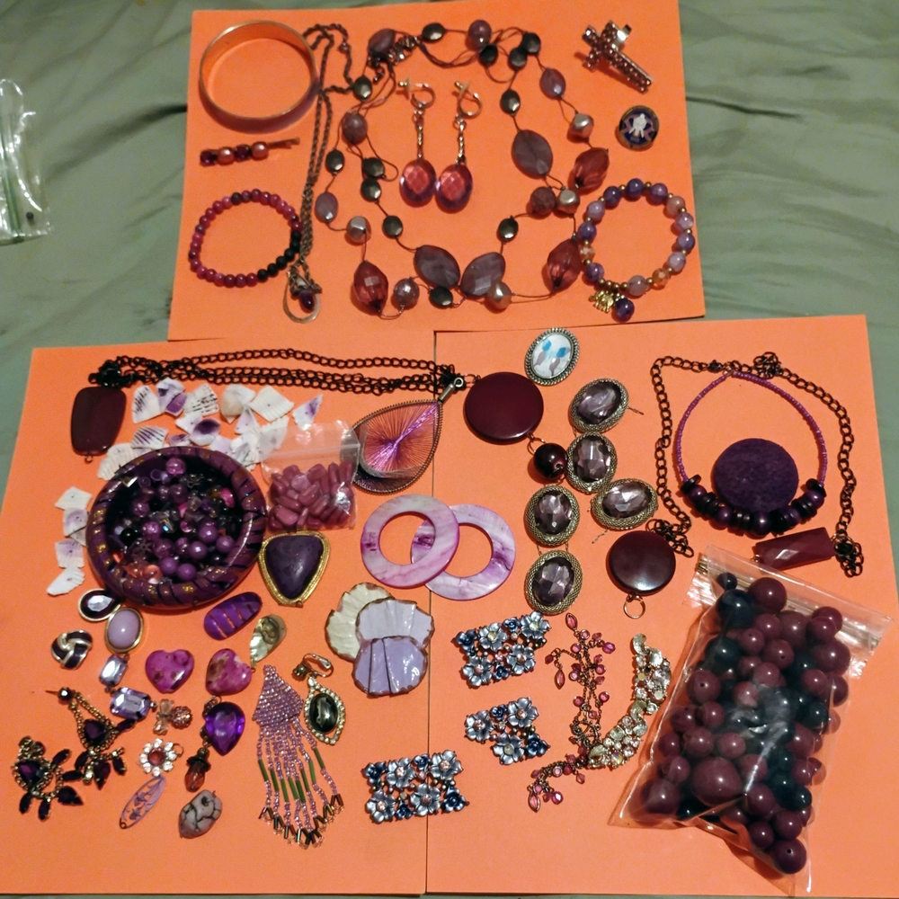 Purple Craft Lot